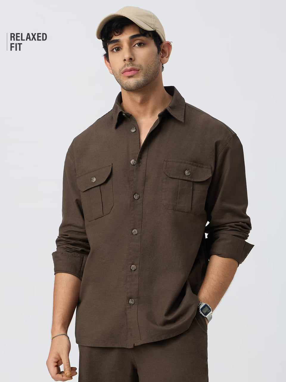 Cotton Linen Utility: Mocha