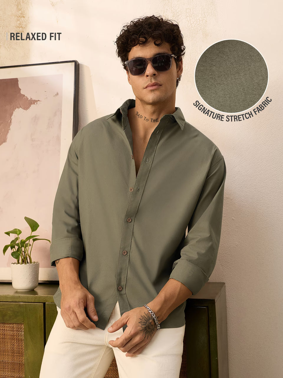 Poplin Shirt: Clover